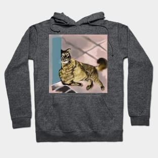 Cat posted up Hoodie